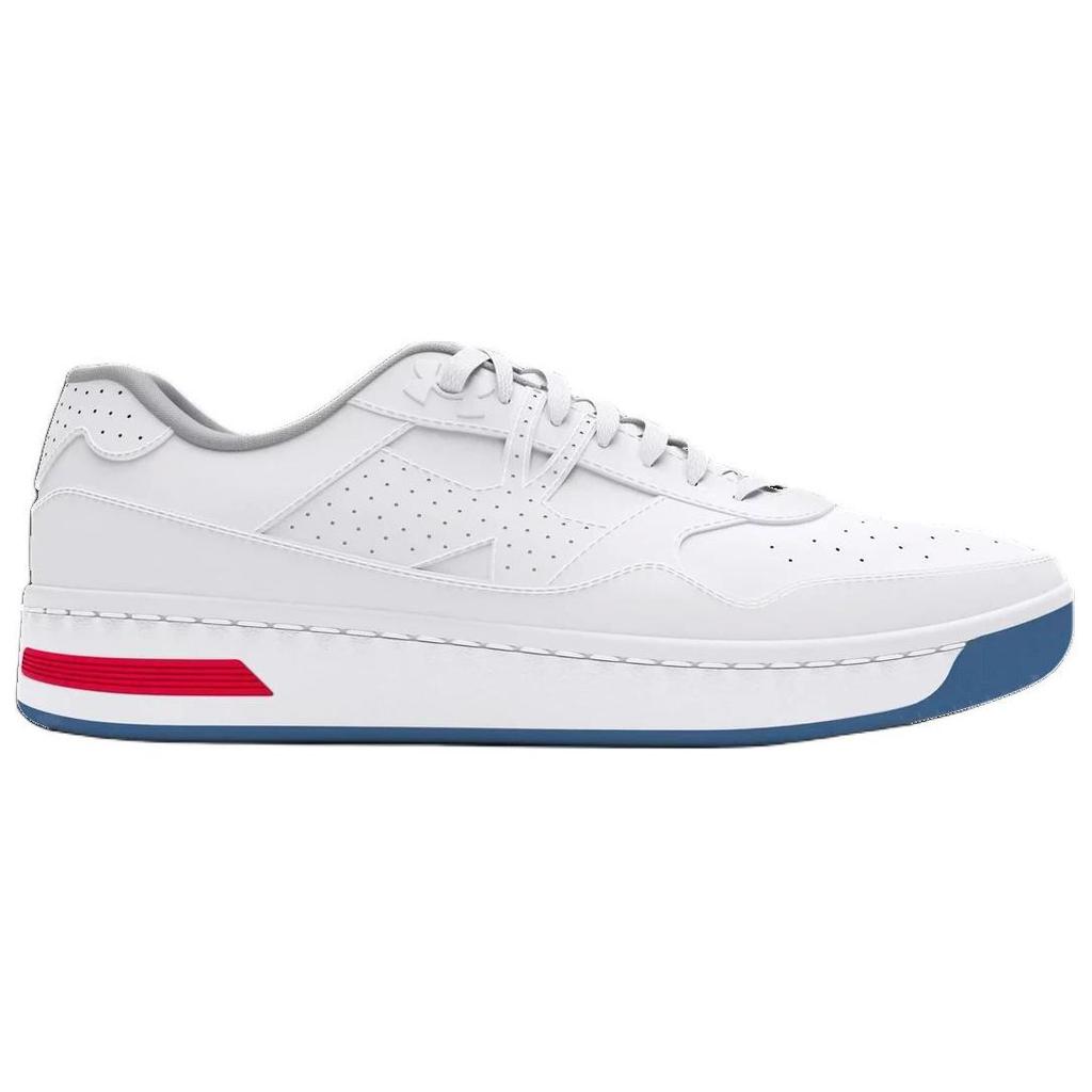 Under Armour Court 96 White Blue Red Men Sneakers 3028633-100