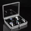 Aluminum Watch Storage Box with Lock - 6/10/12/24 Slots, Drop-Proof Design