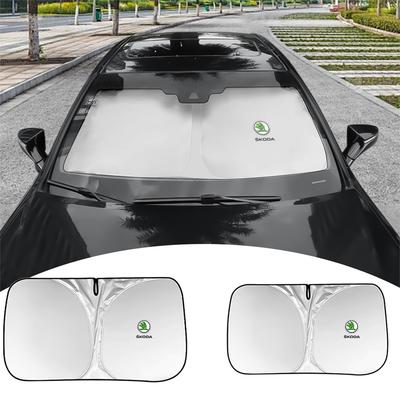 AAAAP1 For Octavia Fabia Kamiq Super Rapid Scala VII VRS S Car Windshield Sunshade Cover UV Protection Sun Shade Auto Accessories
