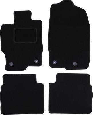 Black Velour Floor Mats For: Mazda 6 II GH Sedan, Station Wagon, Liftback, Hatchback (2007-2012)