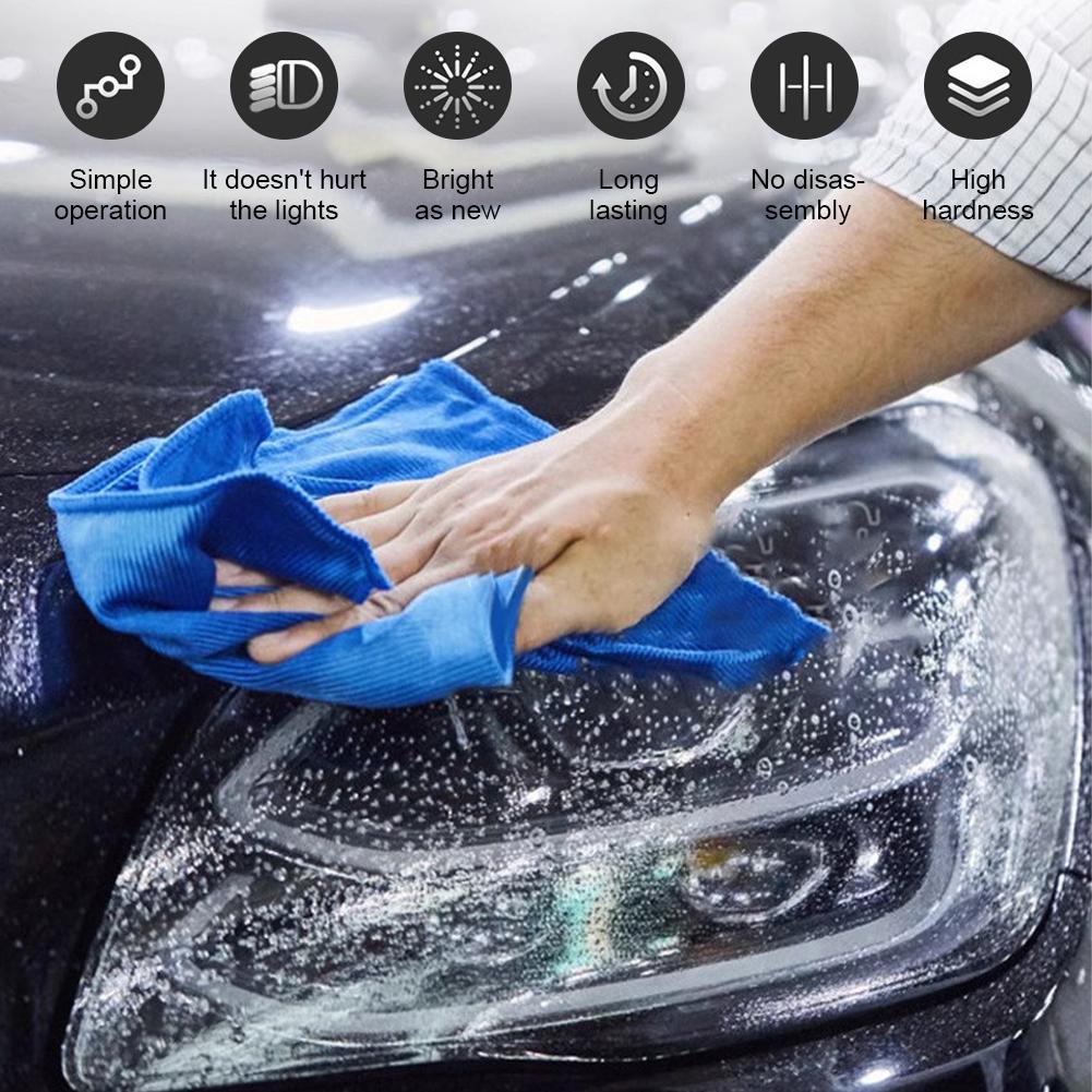 Car Headlight Renewal Cream Yellowing Removal Brightening Polishing Compound Sander-Free Headlight Repair Maintenance Product