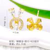 Mini Rabbit Sweet Fashion Temperament Design Fresh Stud Earrings Premium Earrings Inlaid With Zircon