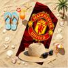 Football United F.C Print Beach Towel, Versatile Lightweight Absorbent Beach Towel for Pool Surf Yoga Bathroom, Perfect Birthday Holiday Gift