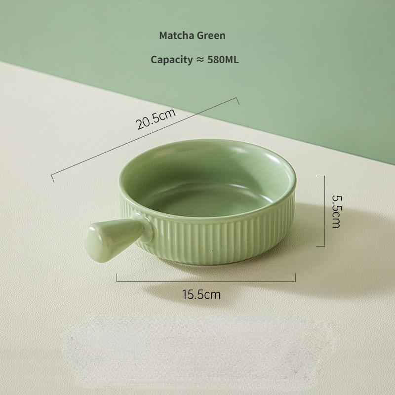 

Миска с ручкой Instagram Керамическая миска Бытовая миска для гриля с ручкой, миска для фруктового салата, запеченный рис и принадлежности для выпечки