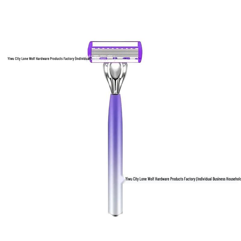 Manual Six-Layer Blade Razor for Men - Vintage Beard Shaver Holder