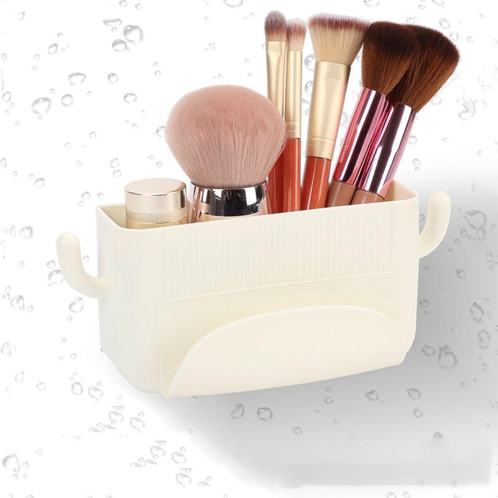 

Self-Adhesive Wall Mounted Storage Box Multifunctional Storage Rack Shelf Sundries Wall Organizer сірий