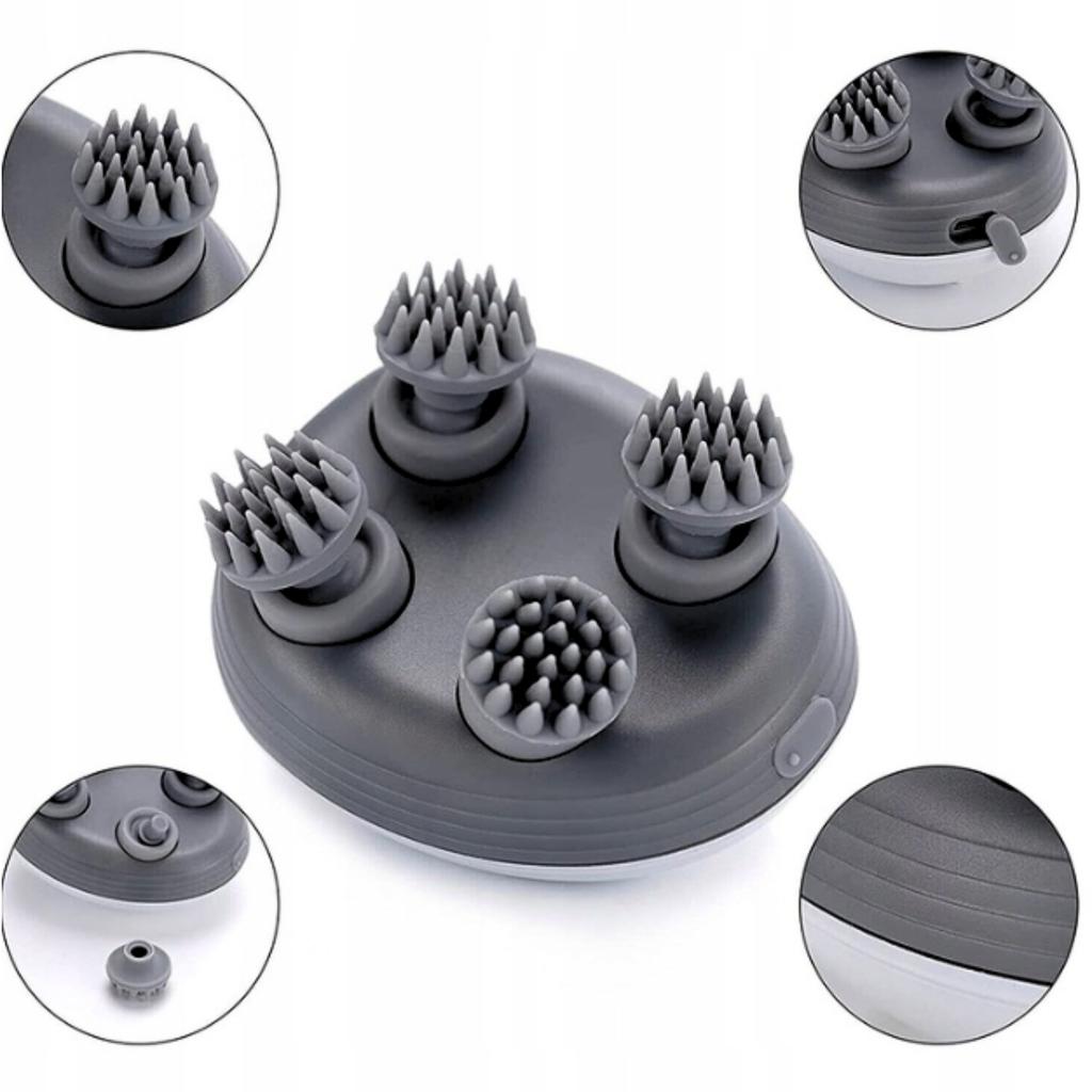 Electric Portable Scalp Hair Massager With 3 Speeds, Silent Usb