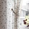 Curtains Finished Lilac Lace Hollow Cotton Printed Tassel Floating Curtains Small Windows Kitchen Balcony Blackout Curtains