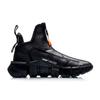 Zapatillas de Baloncesto Li Ning CF Antideslizantes Resistentes a la Abrasión de Caña Alta para Hombre Color Negro AGBP101-2