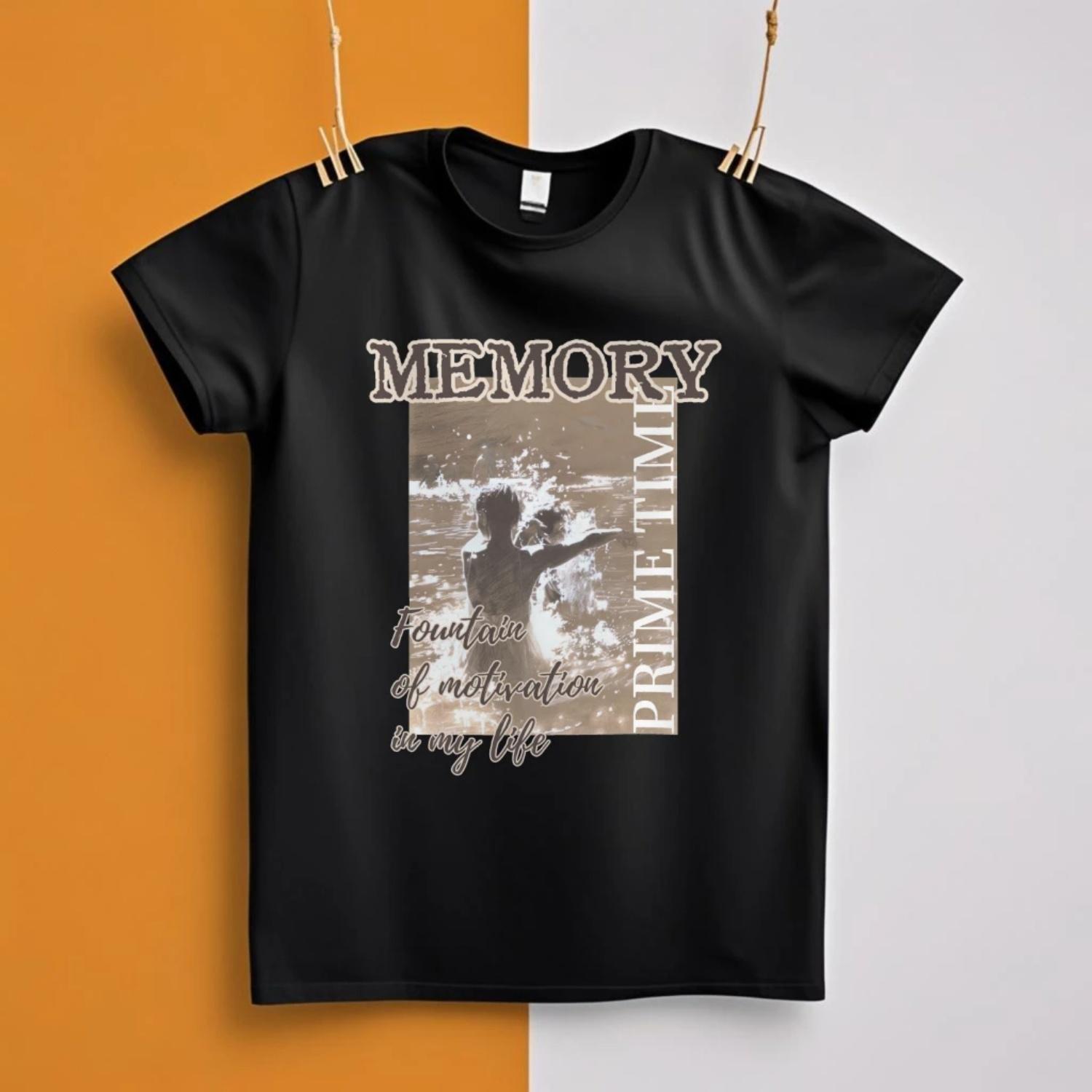 

Memory Graphic Women s T-Shirt Streetwear SpringSummer Trendy2025 Pure Fast Ship XXXXXL чорний