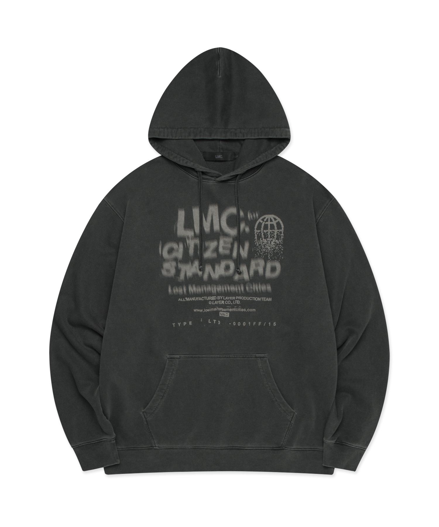 Lmc Overdyed Citizen Standard Hoodie Charcoal Charcoal/S