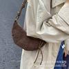 Casual Retro Suede Dumpling Bag 2025 New Fashion Trendy Autumn High Texture Single Shoulder Explosion Messenger Bag