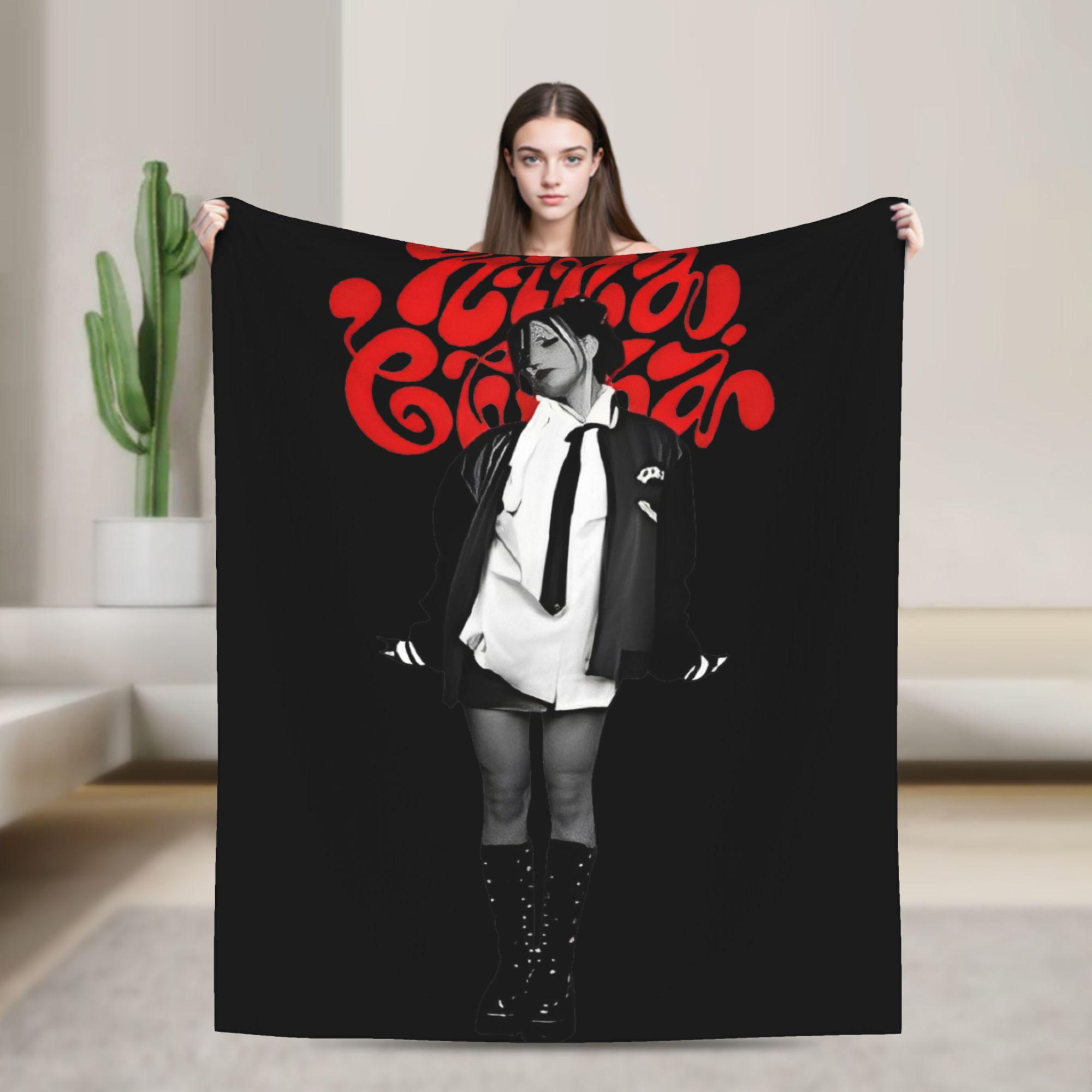 

Nina Chuba 2025 Tour Blanket Warm Graphic Plush Bedding Throws For Home Decor Picnic Flannel Bedspread Bed Cover 30x40in