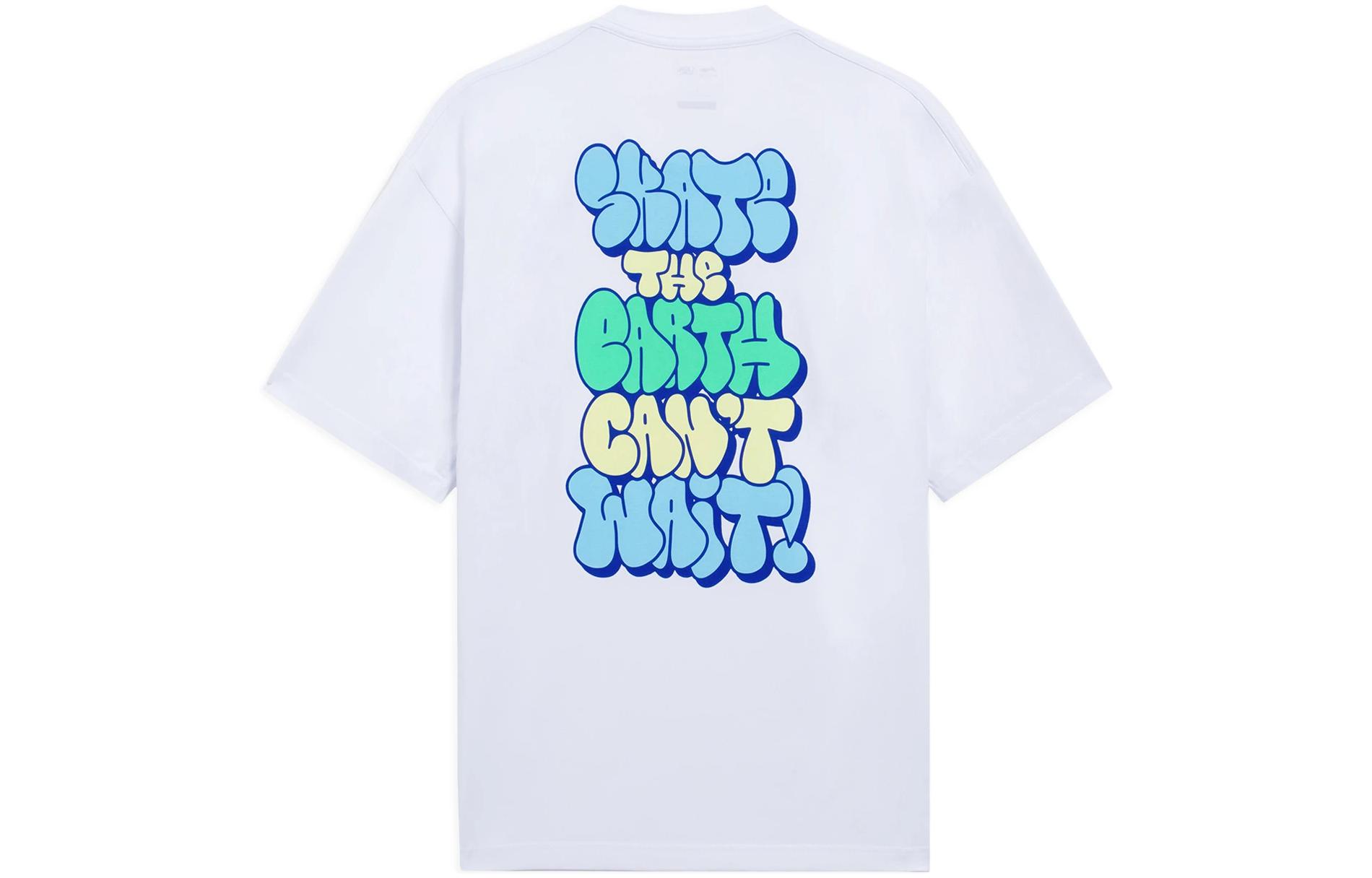 Li Ning x Persue , Skateboard T Shirt Unisex White AHSS295-3 XL