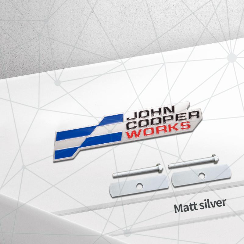 3D Auto Metal 2025 JCW Grille Badge Car Rear Trunk Emblem Sticker Decor For Cooper S F66 F65 F67 Aceman Clubman U25 J01 J05