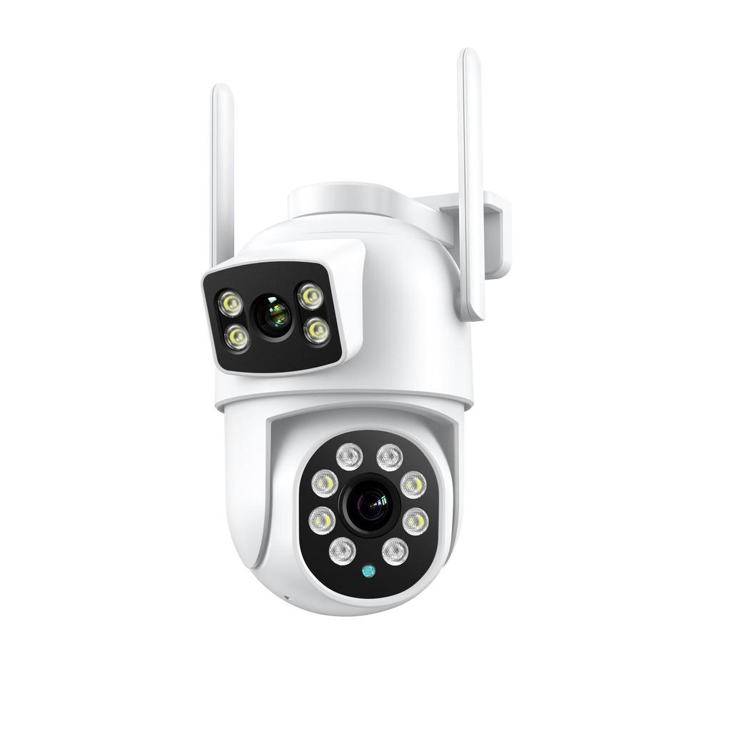 360° Dual-Screen Wireless Binocular Security Camera with Night Vision