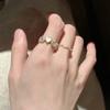 Artistic Copper Ring For Women With Striking Geometric Shape And Design Adjustable