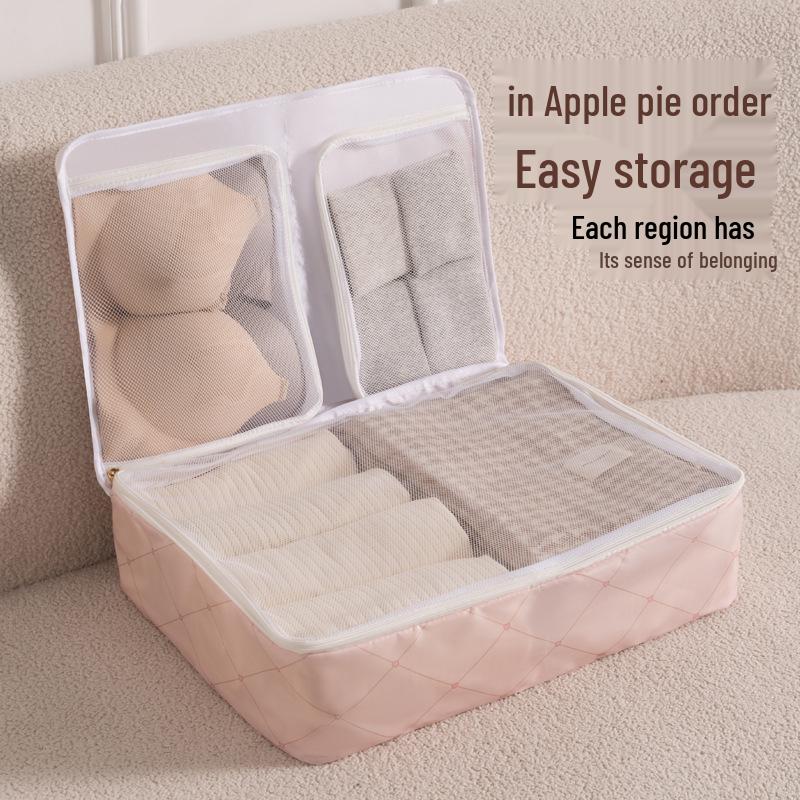 Waterproof Travel Storage Bag: Portable 3-in-1 Bag for Intimate Apparel & Luggage Organization