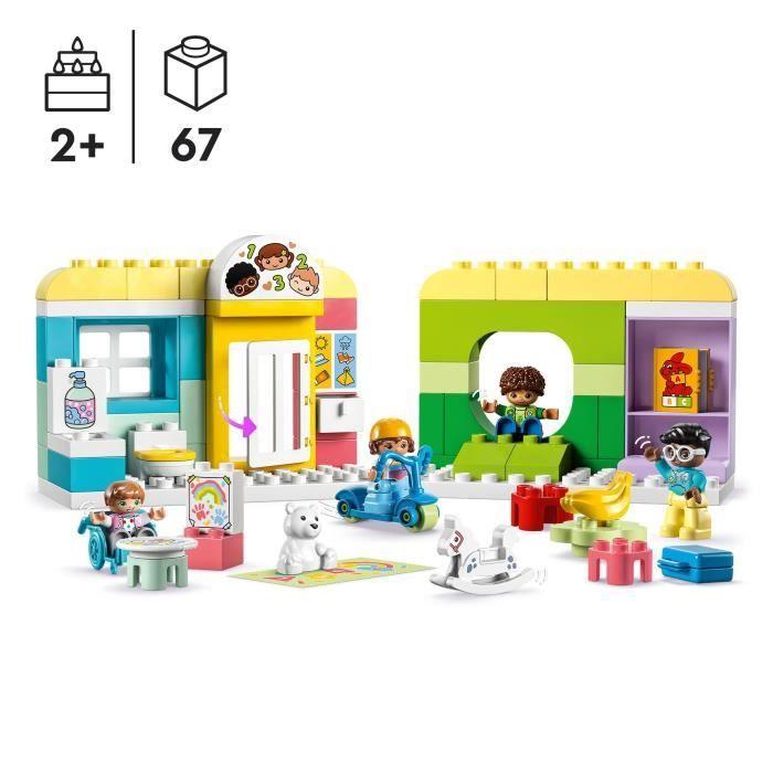 LEGO® DUPLO Ma Ville 10992 La Vie à la Garderie, Jouet Éducatif avec 4 Figurines
