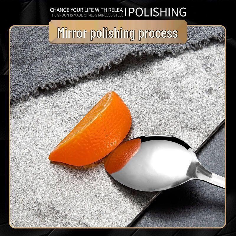 Verdickte Edelstahl-Spitzlöffel (10er-Pack)