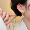 White Enamel Women's Hanging Earrings Water Drop Pendants Fashion Geometric Statement Dangle Earrings Pendientes Mujer