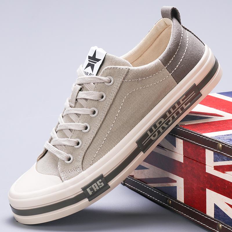 Fashion 2024 High Quality Mens Canvas Casual Shoes Spring and Autumn Mens Flat Casual Sneakers Breathable Canvas Shoes for Mens SS24140