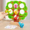 Little Bird Tree House Game –Colorful Wooden Educational Toy for Youngsters, Multiplayer Family Fun with Nest Building Observation Skills Development