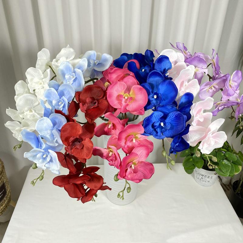 Phalaenopsis Luxury Matte Flower For Home Office Soft Decoration Gifts