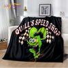 Portable Multifunctional Children's holiday birthday Gift Cartoon Rat Fink Cute Home Bedroom decoration Warm Sherpa blanket