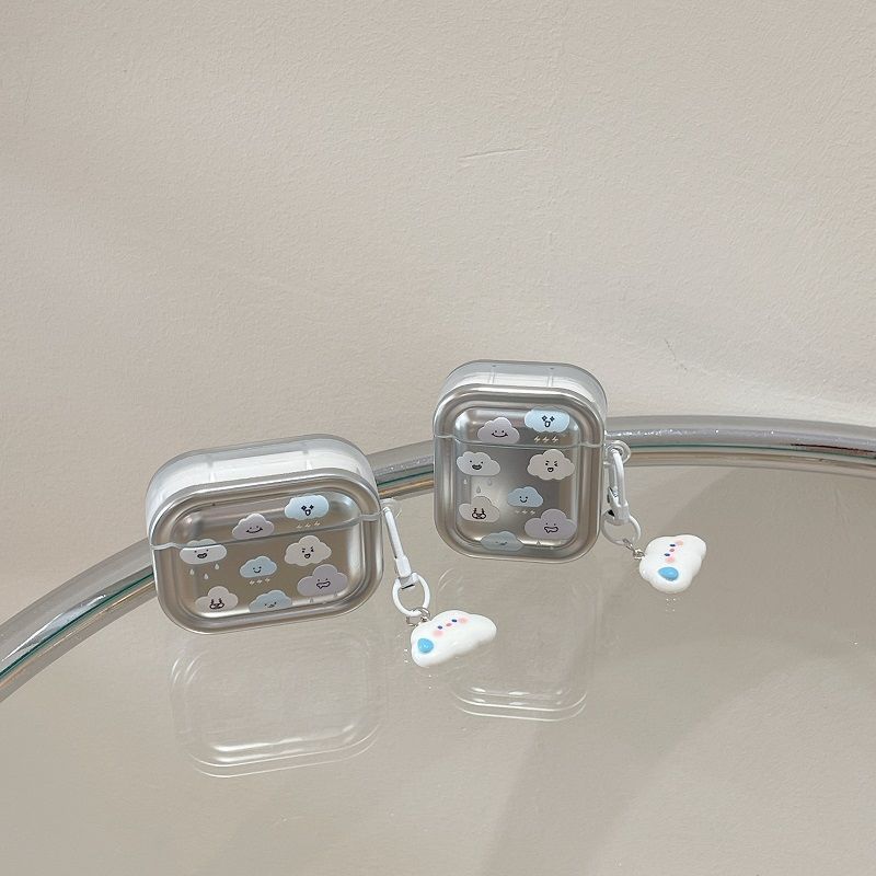 Electroplating cartoon cloud suitable for airpodspro1/1st generation Apple 1st generation Bluetooth headset case second and third generation
