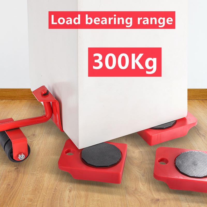 2/4/5pcs Heavy Duty Furniture Lifter Furniture Moving Transport Roller Set Heavy Duty Lifter Transport Tool Mover Roller Wheel
