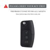 Abs Carbon Fiber Car Key Cases Cover Fob For Ford Fiesta Focus 2 C-Max Ecosport S-Max Fusion Mondeo Remote Control Case Keychain