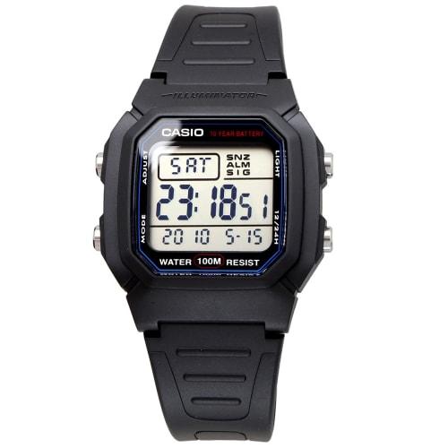Casio Watch Standard Digital W-800H-1AV Genuine BOX Men's Black Overseas Model