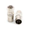 1pc F Type Male Plug Connector Socket to RF Coax TV Aerial Female RF Adapters