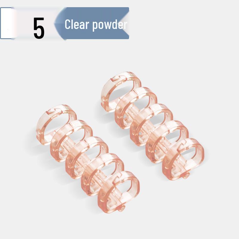 Прозрачные кольца-зажимы для loose leaf (на кольцах) на 5 отверстий для DIY-тетрадей