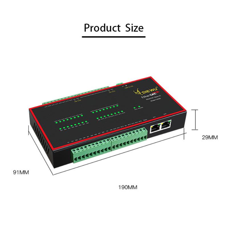 Photoelectric isolation RJ-45 LAN Adapter network switch NPN input Internet Splitter LAN HUB 100Mbps EtherCAT slave station IO module RJ45 switch