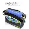 LI-NING Dry-Wet Separation Swim Bag, Waterproof Storage Bag, Black