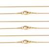 1 Strand Round Snake Stainless Steel Chains Metal Necklace Chain For Women Men Fashion Chain Jewelry Findings DIY Necklace Gift