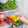 Refrigerator Storage Box, Food-grade Fresh-keeping Box, Household Kitchen Fruit Storage Transparent Storage Box