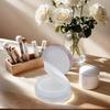 Loose Powder Containers,Reusable Empty Makeup Powder Case with Elasticated Net Sifter for Setting Powder,Face Powder