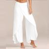 Plus Size Chiffon Palazzo Pants with Wide Leg Flare for Yoga and Casual Wear In 10 Colors