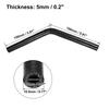 X AUTOHAUX Silicone Hose Reducer Hose Pipe Bend Turbo Intercooler 9.5mm Inner Diameter 45 Degree Elbow Silicone Black