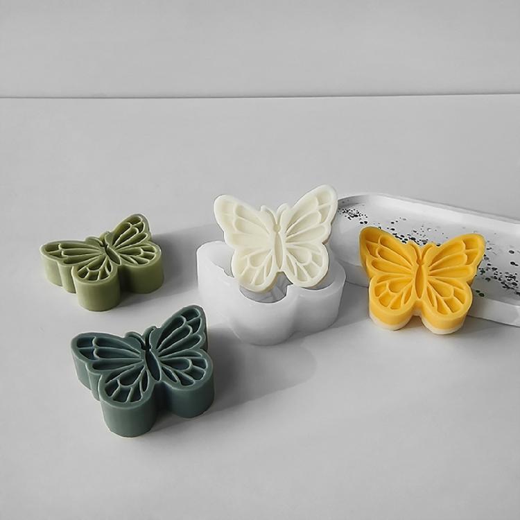 Professionelle Silikonform zur Herstellung atemberaubender Schmetterlings-Aromatherapie-Kerzen