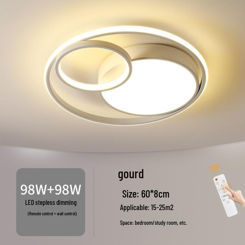 Nordic Modern LED Ceiling Light - Minimalist Black & White Design for Bedroom, Study, or Romantic Settings