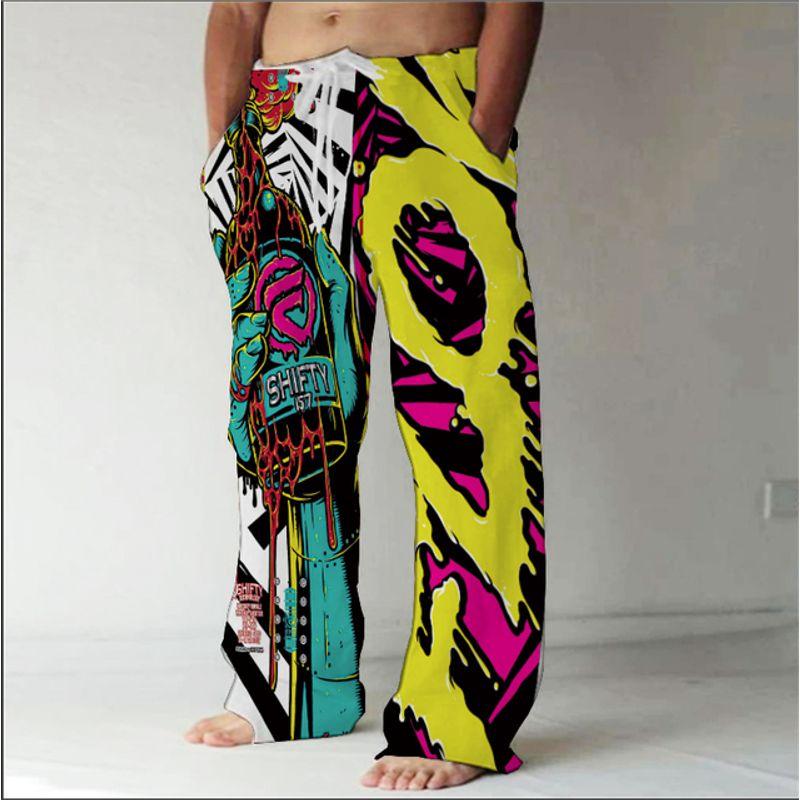 

3D Printed Pants Beach Harun Pants 3D Print Pants Sports Beach Harem Pants 2 pieces XXL