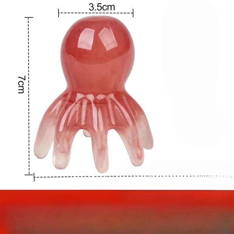 

Массажная расческа «Осьминог»Устройство для меридианного массажаРасческа для терапии акупунктурных точек головы «Осьминог»Портативная расческа с широкими зубьями для гуаша Amber color
