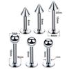 40Pcs Stainless Steel Nose Stud Lip Stud Set Nose Ring Earrings Piercing Jewelry