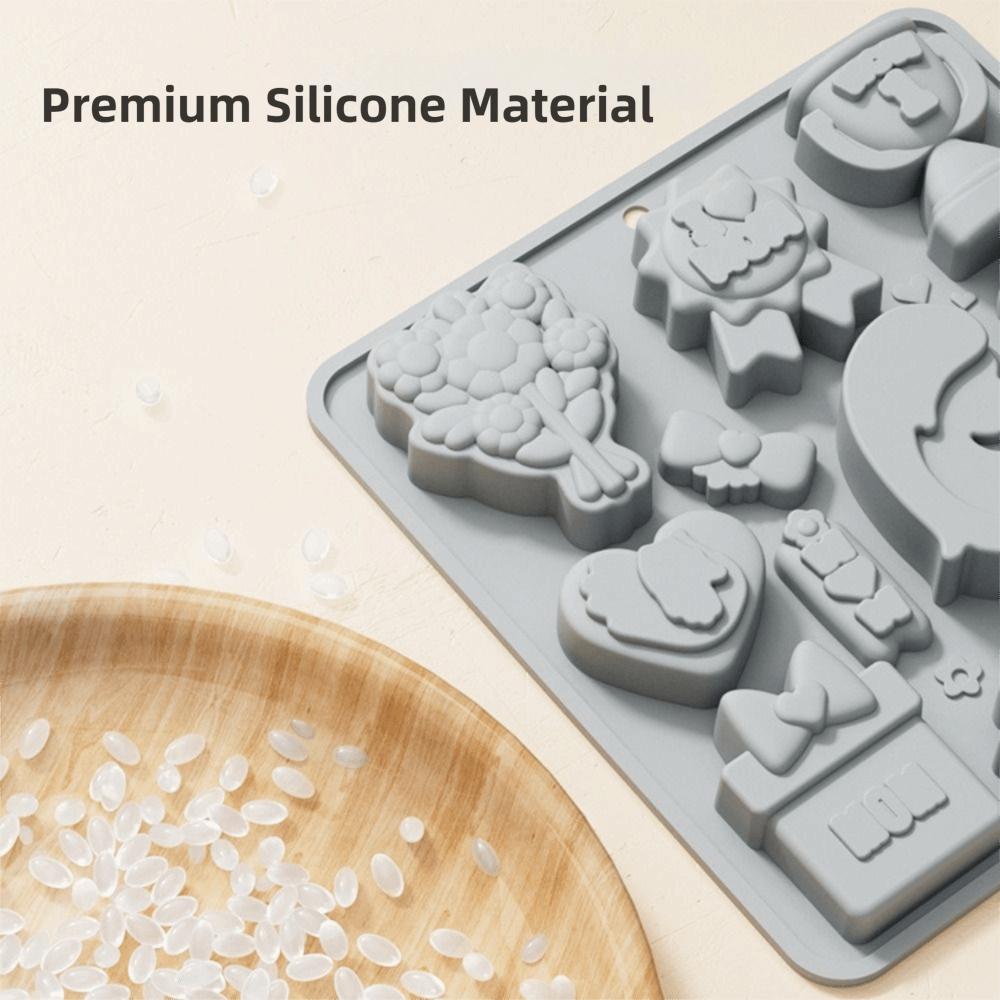 Food Grade Silicone Dessert Mold Flexible Chocolate Mold Stylish Mother's Day Baking Mold Pudding
