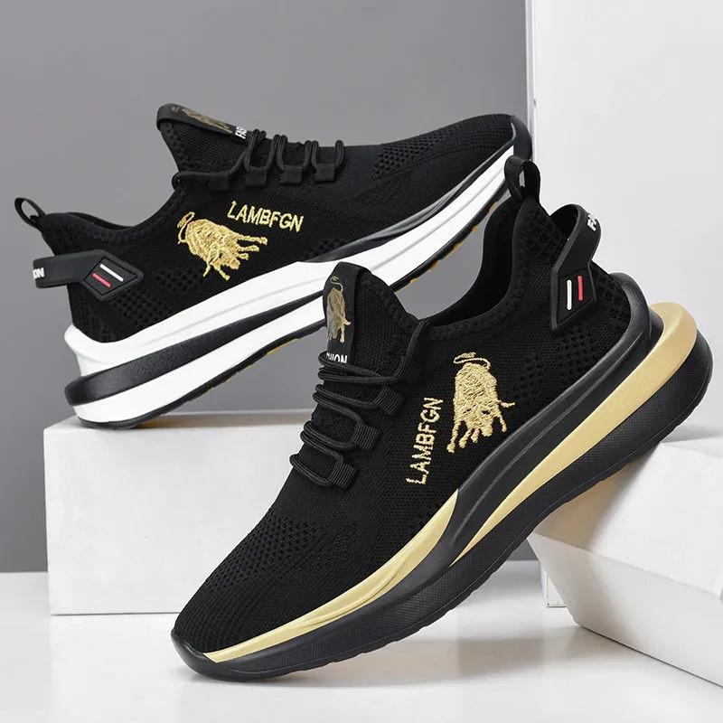 2025 Sports Casual Shoes Summer Trend New Shoes Round Toe Black Spring Shoes