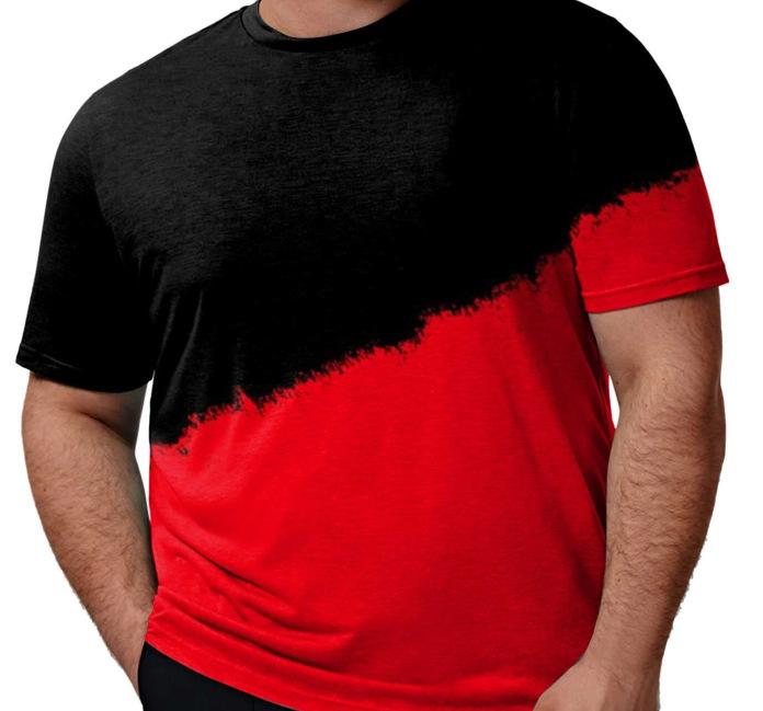 New Summer Short Sleeve Men's D Letter Halloween Theme Digital Printing T-Shirt Men